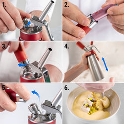 ISI | Gourmet Whip – dozownik śmietanki – 1,0 litra – stal nierdzewna