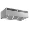Okap skrzyniowy indukcyjny – 2000 mm – bez silnika – z filtrami