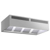 Okap skrzyniowy indukcyjny – 2400 mm – bez silnika – z filtrami