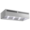 Okap indukcyjny skrzyniowy – 2500 mm – bez silnika – z filtrami
