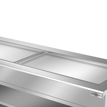 Lada bufetowa chłodnicza KOPENHAGEN - 2310 mm - z płytą chłodniczą - stal nierdzewna - Prime Gastro