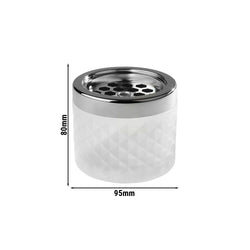 (6 sztuk) Popielniczka wietrzna - Ø 95 mm - z zatrzaskiem bagnetowym