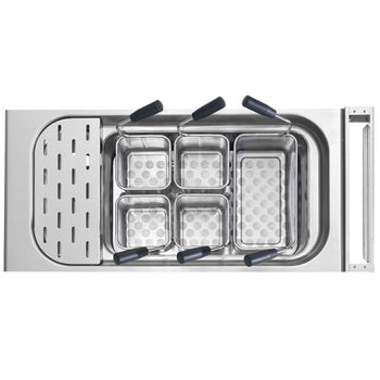 Zestaw koszy do makaronu - 1x 1/3 i 4x 1/6 - Prime Gastro