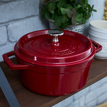 STAUB | LA COCOTTE - Cocotte - Ø 220mm - Żeliwo - Bordowy - Prime Gastro
