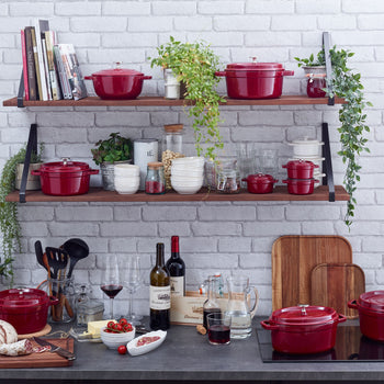 STAUB | LA COCOTTE - Cocotte - Ø 220mm - Żeliwo - Bordowy - Prime Gastro