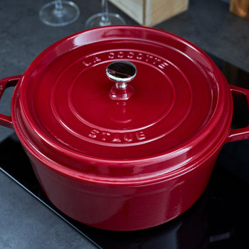STAUB | LA COCOTTE - Cocotte - Ø 200mm - Żeliwo - Bordowy - Prime Gastro