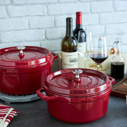 STAUB | LA COCOTTE - Cocotte - Ø 240mm - Żeliwo - Bordowy