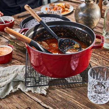 STAUB | LA COCOTTE - Cocotte - Ø 260mm - Żeliwo - Bordowy - Prime Gastro