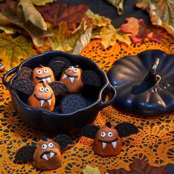 STAUB | CERAMIQUE - Zestaw Cocotte- 4-częściowy - Kształt dyni - Ø 150 mm - Ceramiczne - Czarne - Prime Gastro