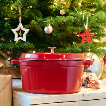 STAUB | LA COCOTTE - Cocotte - Ø 300 mm - Żeliwo - Wiśniowa czerwona - Prime Gastro