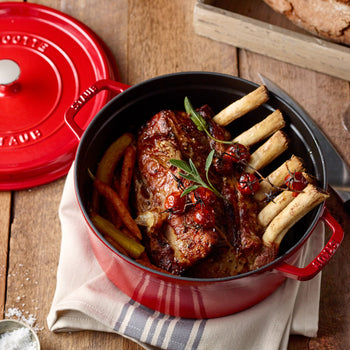STAUB | LA COCOTTE - Cocotte - Ø 200 mm - Żeliwo - Wiśniowa czerwona - Prime Gastro