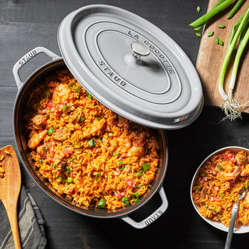 STAUB | LA COCOTTE - Cocotte - owalna - 370mm - Żeliwo - Grafitowy szary - Prime Gastro