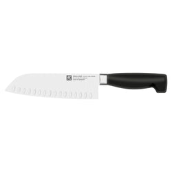 ZWILLING | VIER STERNE – nóż Santoku z ostrzem karbowanym – 180 mm