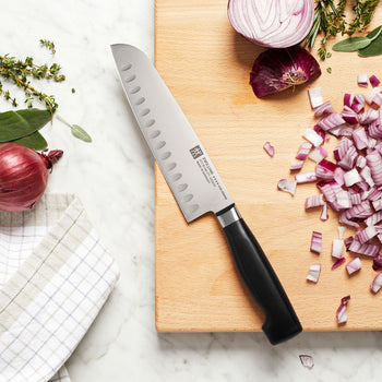 ZWILLING | VIER STERNE - Santoku - ze żłobieniami - 180mm - Prime Gastro