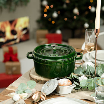 STAUB | LA COCOTTE - Cocotte - Ø 280mm - Żeliwo - Bazyliowa zieleń - Prime Gastro
