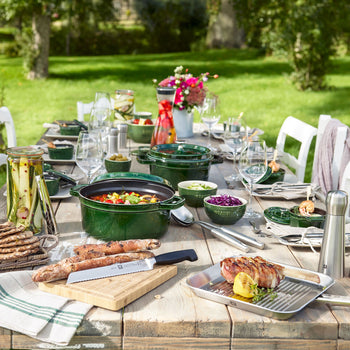 STAUB | LA COCOTTE - Cocotte - Ø 280mm - Żeliwo - Bazyliowa zieleń - Prime Gastro