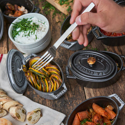 STAUB | LA COCOTTE - Cocotte - owalna - 230mm - żeliwo - kolor grafitowo - szary