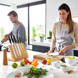 ZWILLING | VIER STERNE – zestaw noży w blokach – 7 sztuk – naturalny