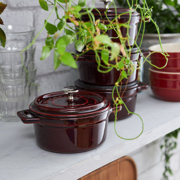 STAUB | LA COCOTTE - Mini Cocotte - Ø 100mm - Żeliwo - Grenadynowa czerwona - Prime Gastro