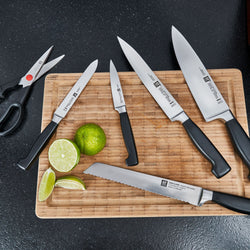 ZWILLING | VIER STERNE SharpBlock – Samoostrzący blok na noże – 7 elementów – brązowy