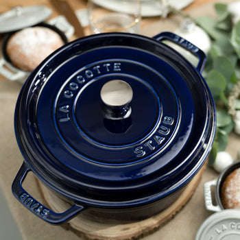 STAUB | LA COCOTTE - Cocotte - Ø 260mm - Żeliwo - Ciemnoniebieski - Prime Gastro