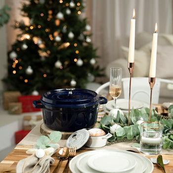 STAUB | LA COCOTTE - Cocotte - Ø 220 mm - Żeliwo - Ciemnoniebieski - Prime Gastro