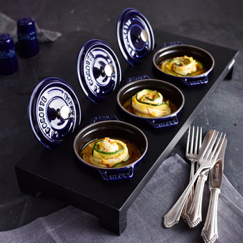 STAUB | LA COCOTTE - Mini Cocotte - Ø 100 mm - Żeliwo - Ciemnoniebieski - Prime Gastro