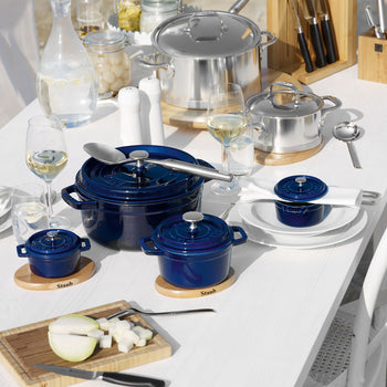 STAUB | LA COCOTTE - Mini Cocotte - Ø 100 mm - Żeliwo - Ciemnoniebieski - Prime Gastro