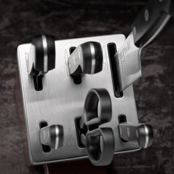 ZWILLING | GOURMET - Samoostrzący się blok na noże - 7 części - Brązowy