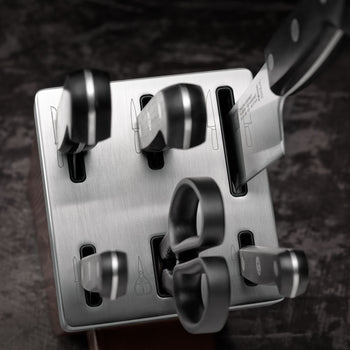 ZWILLING | GOURMET - Samoostrzący się blok na noże - 7 części - Brązowy - Prime Gastro