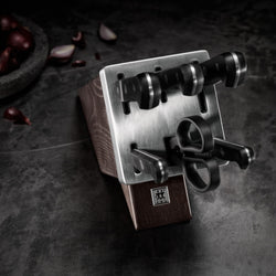 ZWILLING | GOURMET - Samoostrzący się blok na noże - 7 części - Brązowy