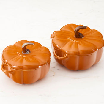 STAUB | CERAMIQUE - Cocotte - Kształt dyni - Ø 120 mm - Ceramika - cynamonowe - Prime Gastro
