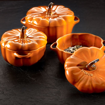 STAUB | CERAMIQUE - Cocotte - Kształt dyni - Ø 120 mm - Ceramika - cynamonowe - Prime Gastro