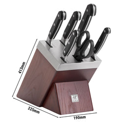 ZWILLING | PRO SharpBlock – samozostrzający się blok na noże – 7 elementów – brązowy