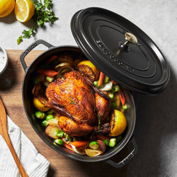 STAUB | LA COCOTTE - Cocotte - owalna - 330mm - Żeliwo - Czarny