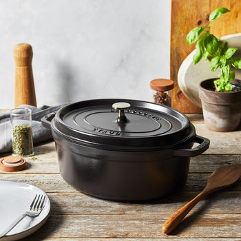 STAUB | LA COCOTTE - Cocotte - owalna - 310mm - Żeliwo - Czarny - Prime Gastro