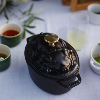 STAUB | LA COCOTTE - Cocotte - Pokrywka - owalna - 170mm - Żeliwo - Czarny - Prime Gastro