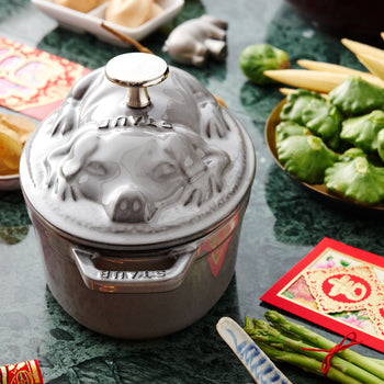 STAUB | LA COCOTTE - Cocotte - Pokrywka - owalna - 170mm - Żeliwo - Grafitowy szary - Prime Gastro