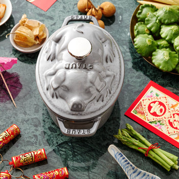 STAUB | LA COCOTTE - Cocotte - Pokrywka - owalna - 170mm - Żeliwo - Grafitowy szary - Prime Gastro