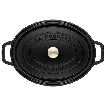 STAUB | LA COCOTTE - Cocotte - owalna - 370mm - żeliwna - czarna - Prime Gastro