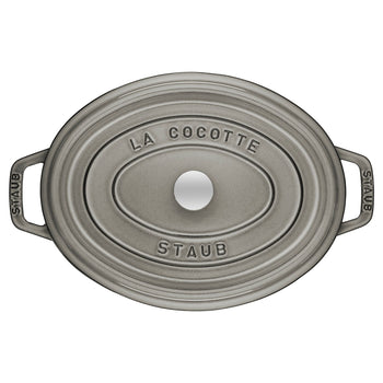 STAUB | LA COCOTTE - Cocotte - owalna - 310mm - żeliwo - kolor grafitowo-szary - Prime Gastro