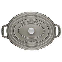 STAUB | LA COCOTTE - Cocotte - owalna - 290mm - żeliwo - kolor grafitowo - szary