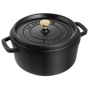 STAUB | LA COCOTTE - Cocotte - Ø 220mm - Żeliwo - Czarny - Prime Gastro