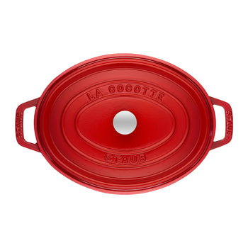 STAUB | LA COCOTTE - Cocotte - owalna - 290mm - żeliwo - wiśniowa czerwona - Prime Gastro