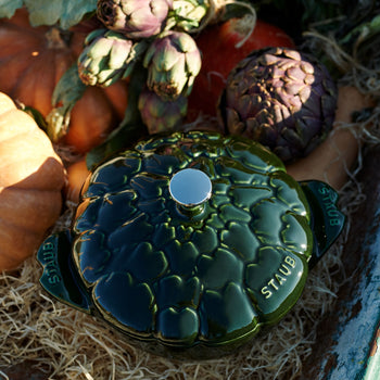 STAUB | LA COCOTTE - Cocotte - Karczoch - 220mm - Żeliwo - Bazyliowa zieleń - Prime Gastro