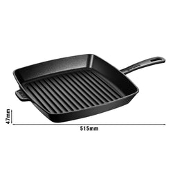 STAUB | PATELNIE GRILLOWE - American Grill - 300x300mm - Żeliwo - Czarny