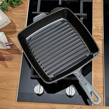 STAUB | PATELNIE GRILLOWE - American Grill - 260x260mm - żeliwo - grafitowo-szary - Prime Gastro