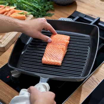 STAUB | PATELNIE GRILLOWE - American Grill - 300x300mm - Żeliwo - Grafitowy szary - Prime Gastro