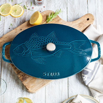 STAUB | SPECIALITIES - Forma do zapiekania z pokrywką - owalna - 330mm - żeliwna - La-Mer - Prime Gastro