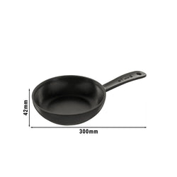 STAUB | PATELNIA - Patelnia do smażenia - Ø 160mm - Żeliwna - Czarna | Okrągła